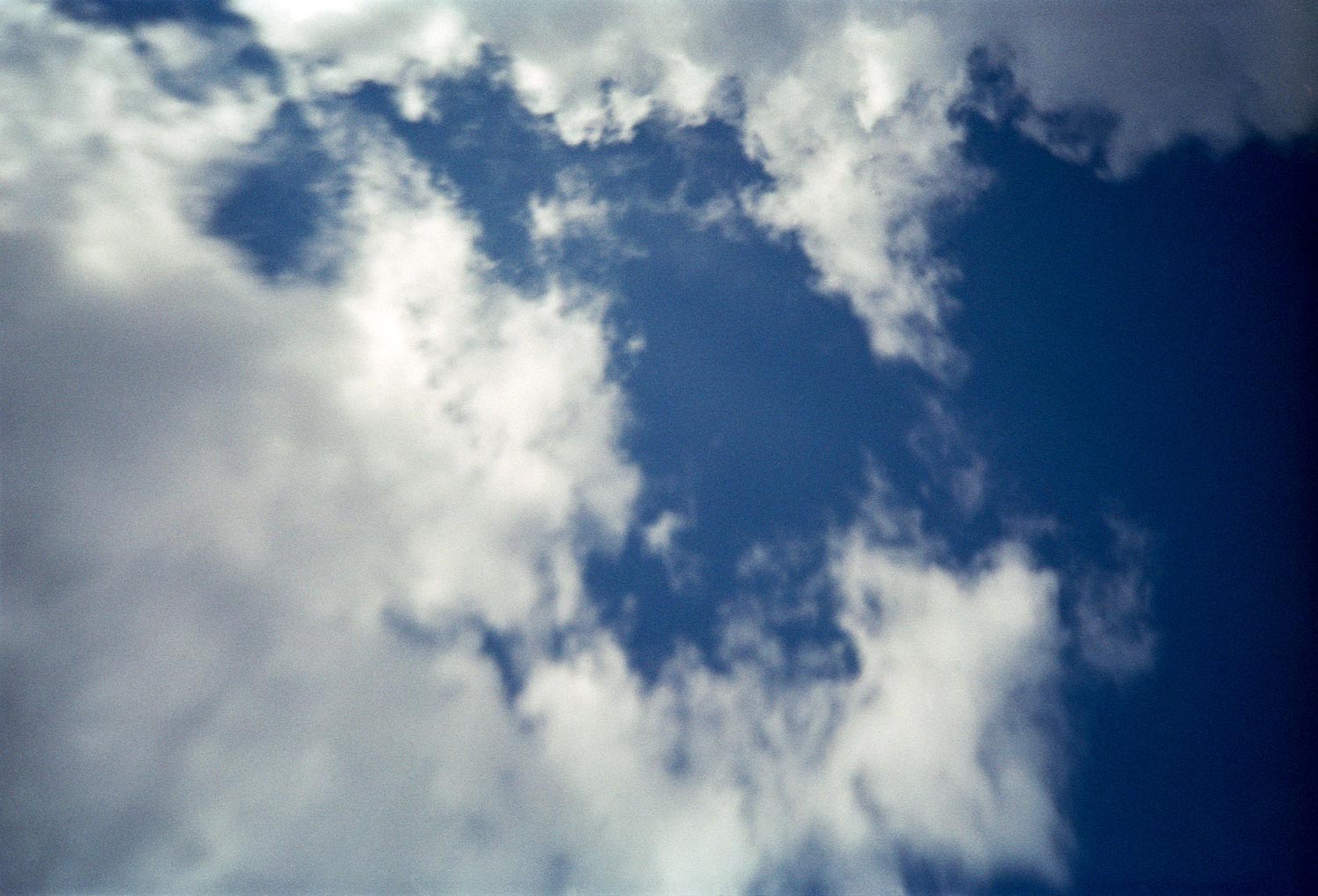 looking up from the sea, cloud view.