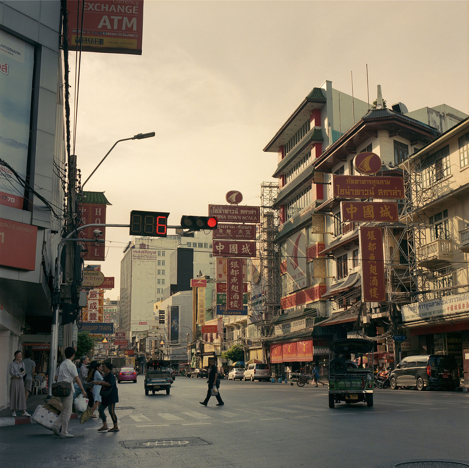 China Town street scene Bangkok, Thailand.