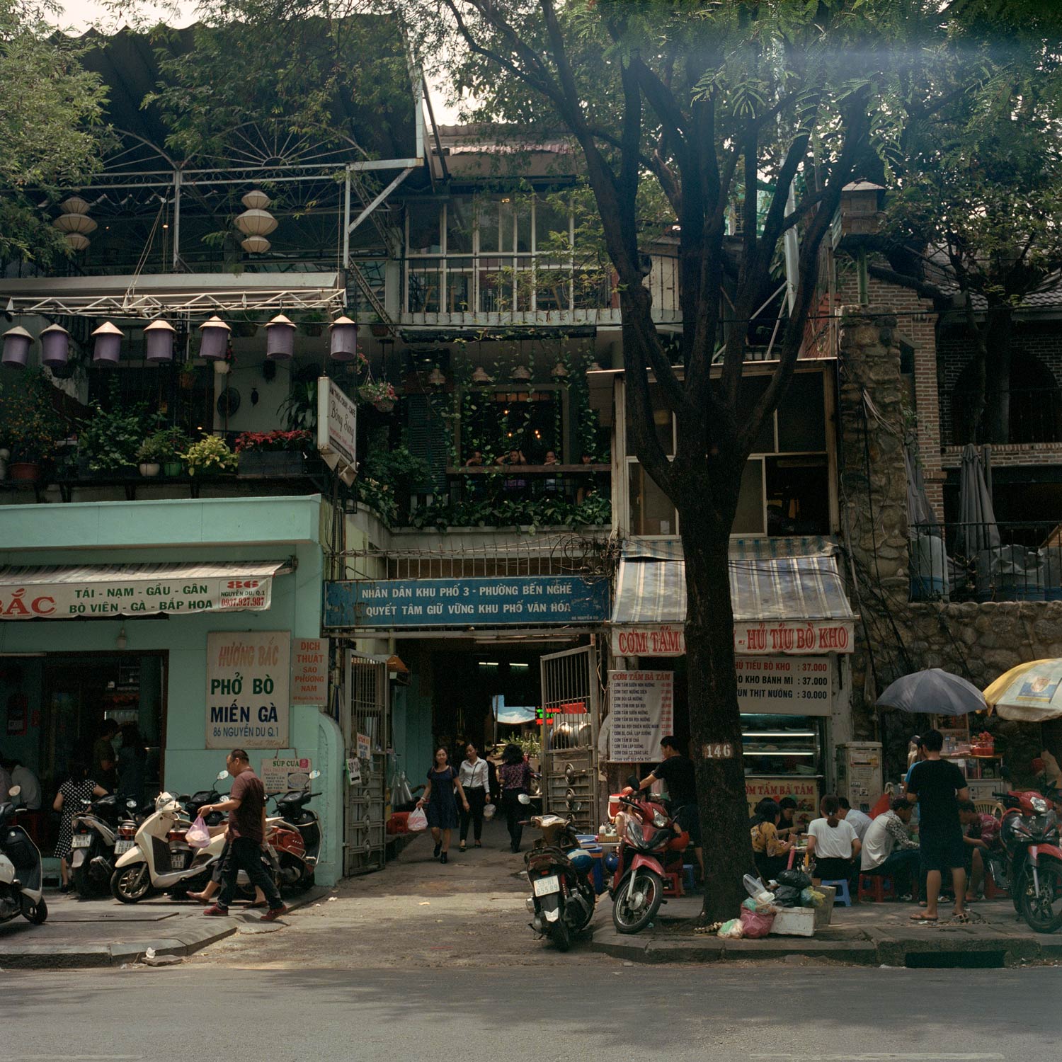 THe locals, street scene of Hanoi, Vietnam.
