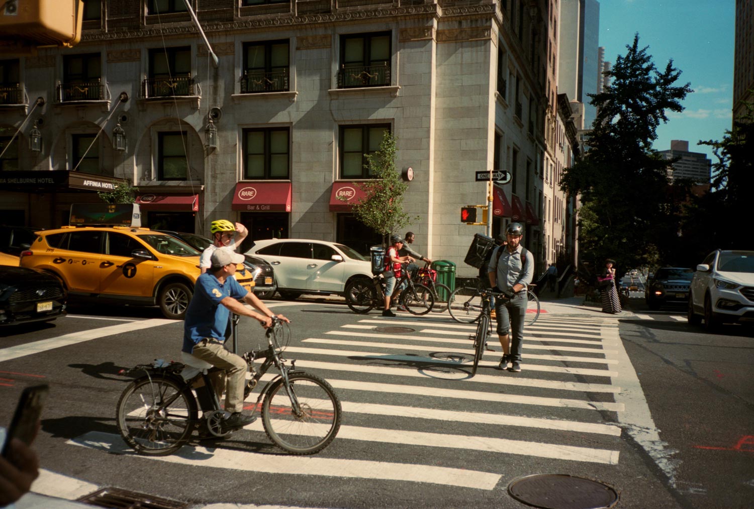 crosswalk in Manhattan, New York