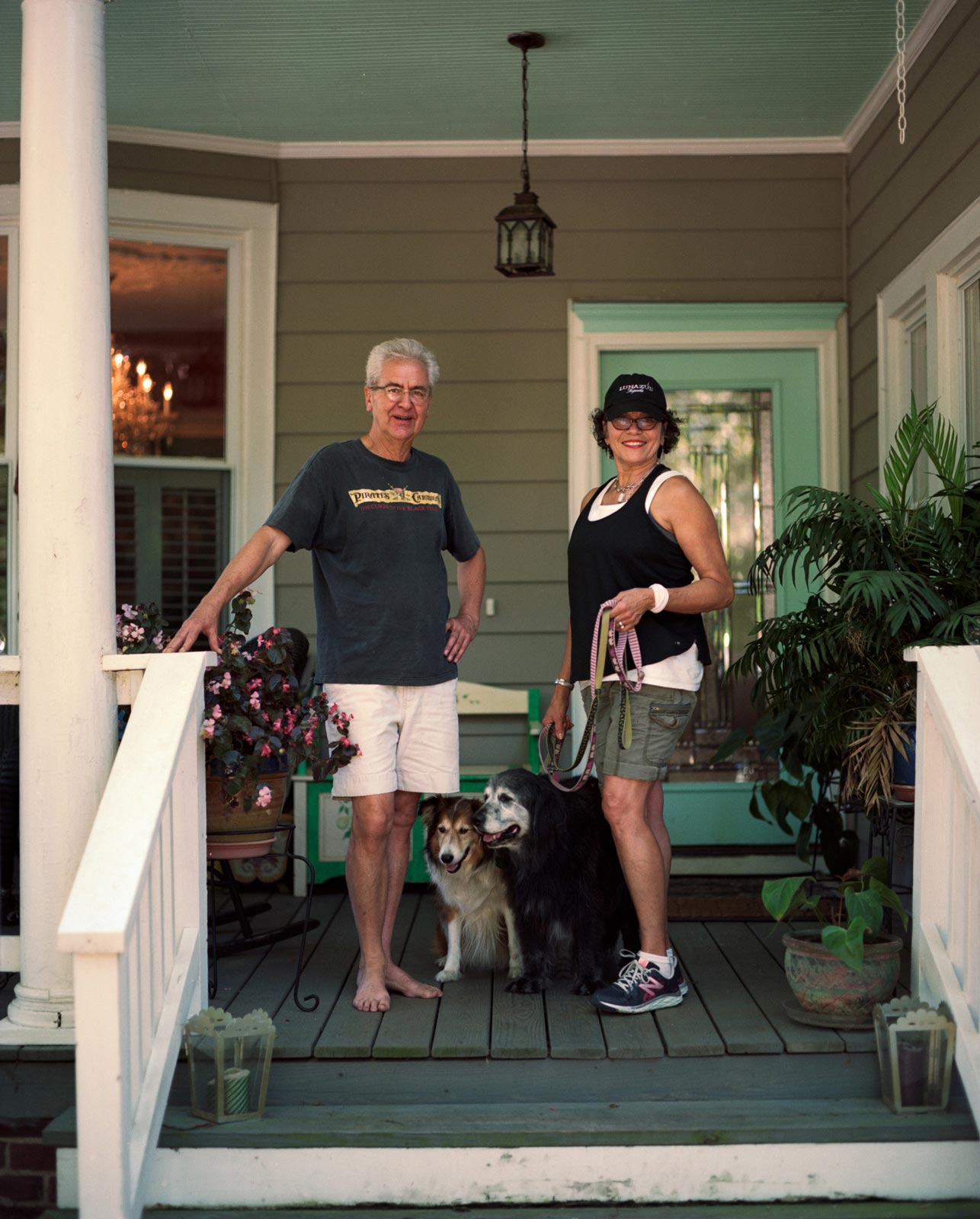 Diana and Sven on their front porch in Richmond Virginia.